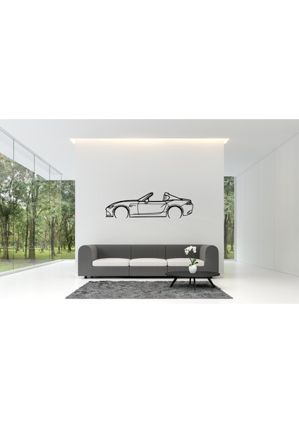 Mazda Mx5 2023 Duvar Süsü Tablo Dekorasyonu 2d 45-50CM