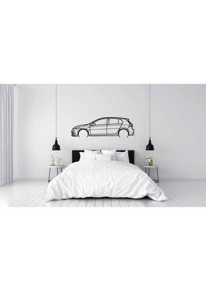 Volkswagen Golf 8 Gtı Duvar Süsü Tablo Dekorasyonu 2d 45-50CM