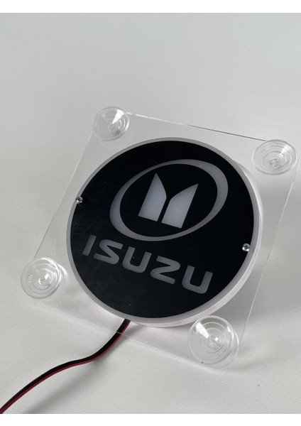 Isuzu Cam Önü Logo Tabela 12VOLT Sarı Renk modelleri