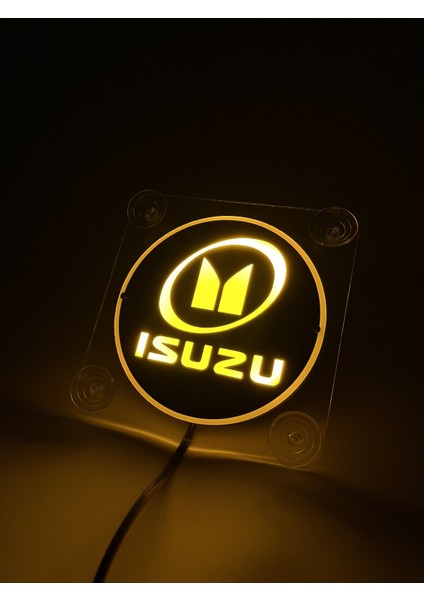 Isuzu Cam Önü Logo Tabela 12VOLT Sarı Renk indirimleri