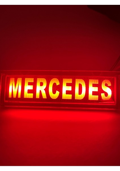 (5 Adet) Mercedes Yazılı Parmak LED Kırmızı Renk fiyatları