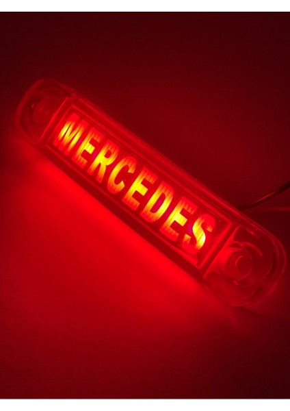 (5 Adet) Mercedes Yazılı Parmak LED Kırmızı Renk modelleri