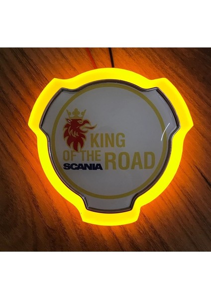 Işıklı Panjur Logo Rozet Lamba Turuncu Renk