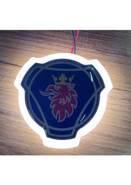 Işıklı Panjur Logo Rozet Lamba Beyaz Renk