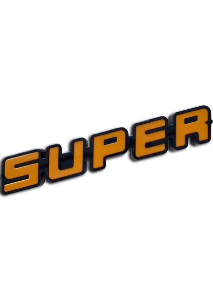 Işıklı Süper Yazısı Sarı Renk 12V-24V