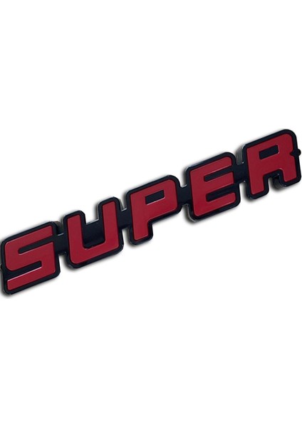 Işıklı Süper Yazısı Kırmızı Renk 12V-24V