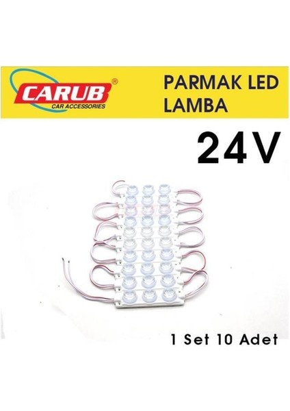 Parmak Lamba Seti 3 Ledli Soft Beyaz Renk 24V