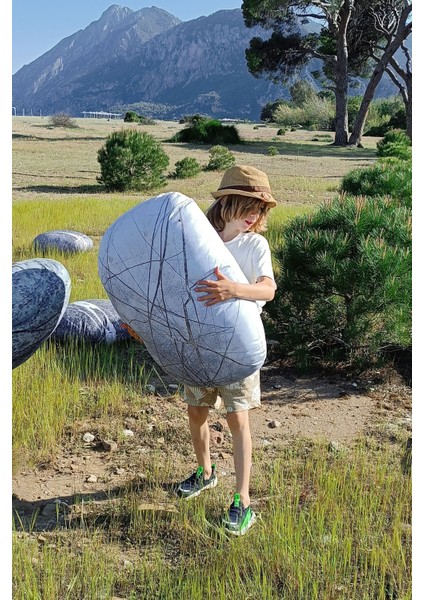 Outdoor Altın Mermer Yastık ve Yer Minderi