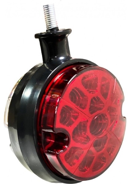 (2 Adet) 38 Ledli Ayna Altı Küpe LED Lamba Kırmızı-Beyaz 12V-24V