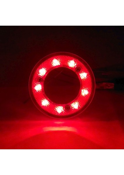 Yuvarlak Simit Tip LED Lamba 9 LED 12/24V Kırmızı Stop Lamba modelleri