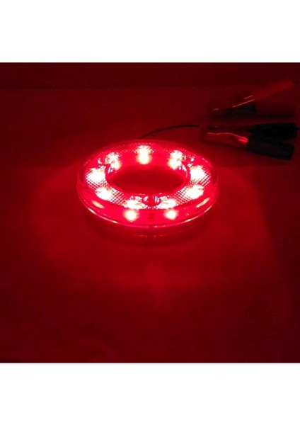 Yuvarlak Simit Tip LED Lamba 9 LED 12/24V Kırmızı Stop Lamba fırsatları