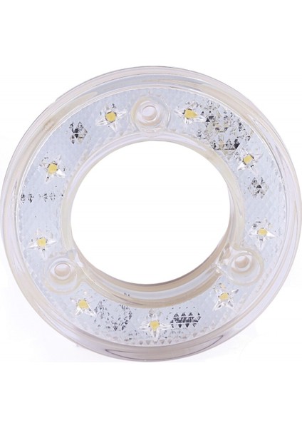 Yuvarlak Simit Tip LED Lamba 9 LED 12/24V Beyaz Stop Lamba