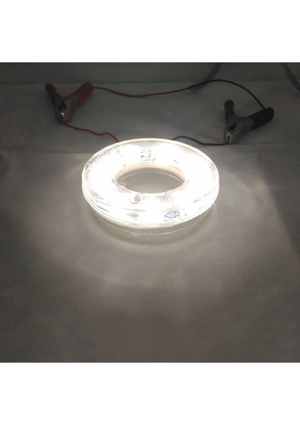 Yuvarlak Simit Tip LED Lamba 9 LED 12/24V Beyaz Stop Lamba fırsatları