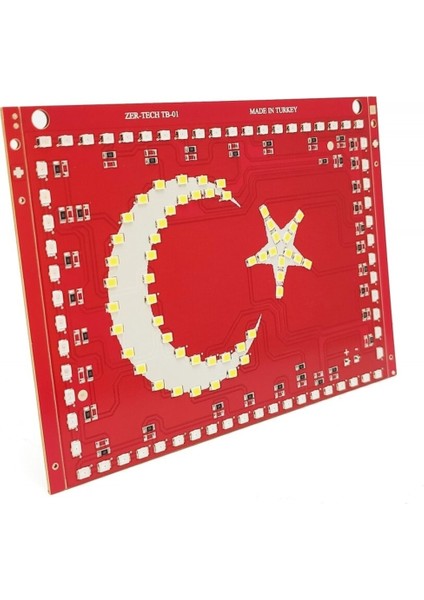 Türk Bayrağı Ay Yıldız Bayrak LED Işıklı Panel Tabela - 24 Volt fiyatları