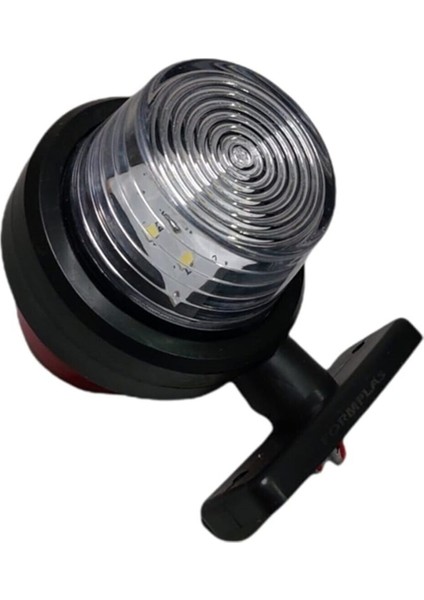 (2 Adet) Maxı Küpe Kırmızı-Beyaz 12V-24V