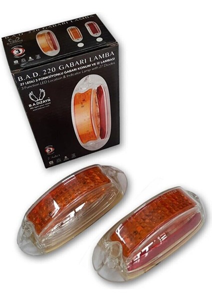 Gabari Köşe Iz Lambası 12V-24V Otobüs Tır Kamyon Minibüs