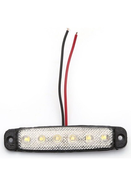 10 Adet Beyaz 6 Ledli Parmak Lamba 12V fiyatları