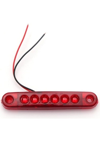 5 Adet Mercekli Parmak Lamba Kırmızı 6 Ledli 12V-24V fiyatları