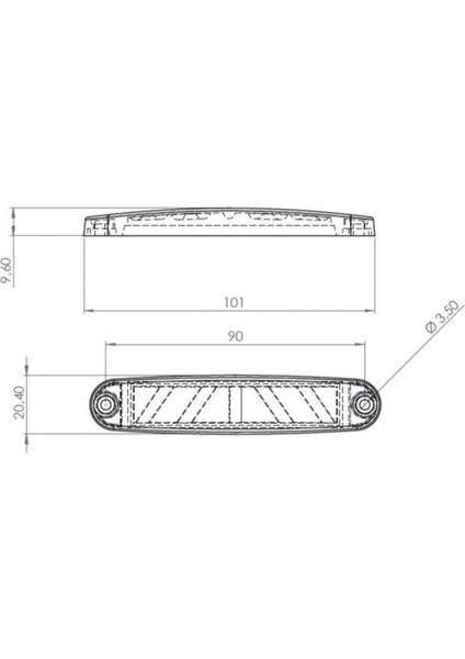 Marka Yazılı Parmak LED Scania Sarı 12V-24V modelleri