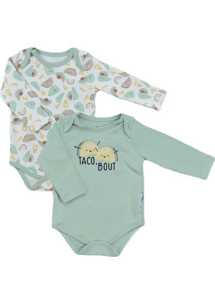 Miniworld Erkek Bebek Tako Motifli 2'li Badi Seti 16448