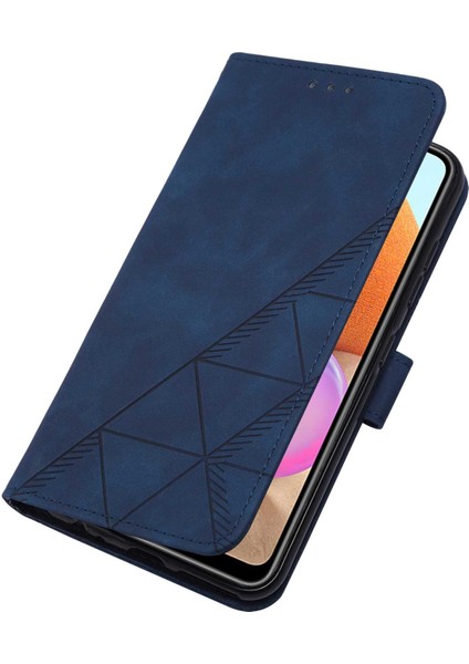 Samsung Galaxy A32 4g ile Uyumlu Tam Korumalı Yumuşak Pu Deri Kapaklı Cüzdan Telefon Kılıfı, Kart Tutuculu ve Uzun Askılı (Yurt Dışından)