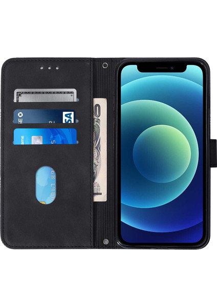 iPhone 12 Mini ile Uyumlu Tam Korumalı Yumuşak Pu Deri Kapaklı Cüzdan Telefon Kılıfı, Kart Tutuculu ve Uzun Askılı (Yurt Dışından) indirimleri