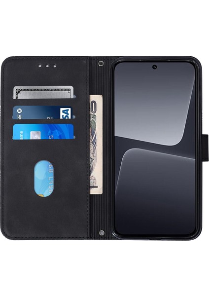 Xiaomi 13 Pro ile Uyumlu Tam Korumalı Yumuşak Pu Deri Kapaklı Cüzdan Telefon Kılıfı, Kart Tutuculu ve Uzun Askılı (Yurt Dışından) indirimleri