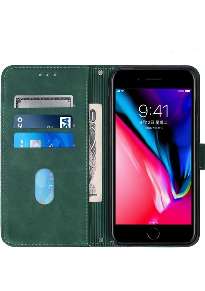 iPhone 7 Plus/8 Plus ile Uyumlu Tam Korumalı Yumuşak Pu Deri Kapaklı Cüzdan Telefon Kılıfı, Kart Tutuculu ve Uzun Askılı (Yurt Dışından) indirimleri