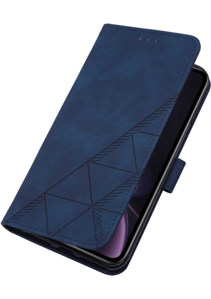 iPhone Xr ile Uyumlu Tam Korumalı Yumuşak Pu Deri Kapaklı Cüzdan Telefon Kılıfı, Kart Tutuculu ve Uzun Askılı (Yurt Dışından)