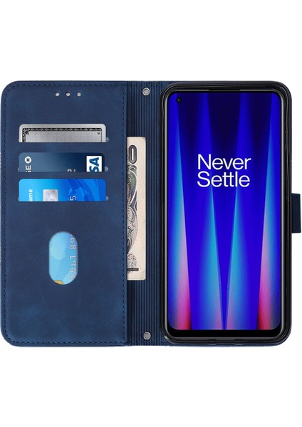 Oneplus Nord Ce 2 5g ile Uyumlu Tam Korumalı Yumuşak Pu Deri Kapaklı Cüzdan Telefon Kılıfı, Kart Tutuculu ve Uzun Askılı (Yurt Dışından)