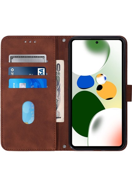 Xiaomi Poco X5 Pro 5g ile Uyumlu Tam Korumalı Yumuşak Pu Deri Kapaklı Cüzdan Telefon Kılıfı, Kart Tutuculu ve Uzun Askılı (Yurt Dışından) indirimleri