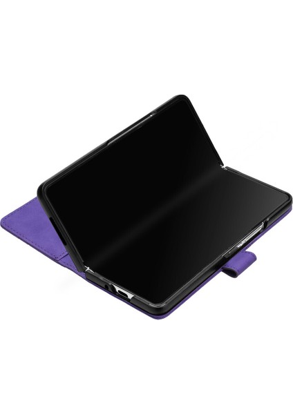Samsung Galaxy Z Fold 5 ile Uyumlu Tam Korumalı Yumuşak Pu Deri Kapaklı Cüzdan Telefon Kılıfı, Kart Tutuculu ve Uzun Askılı (Yurt Dışından) indirimleri