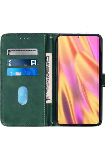 Samsung Galaxy S22 Ultra ile Uyumlu Tam Korumalı Yumuşak Pu Deri Kapaklı Cüzdan Telefon Kılıfı, Kart Tutuculu ve Uzun Askılı (Yurt Dışından) indirimleri