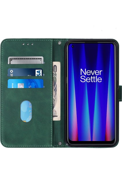 Oneplus Nord Ce 2 5g ile Uyumlu Tam Korumalı Yumuşak Pu Deri Kapaklı Cüzdan Telefon Kılıfı, Kart Tutuculu ve Uzun Askılı (Yurt Dışından)