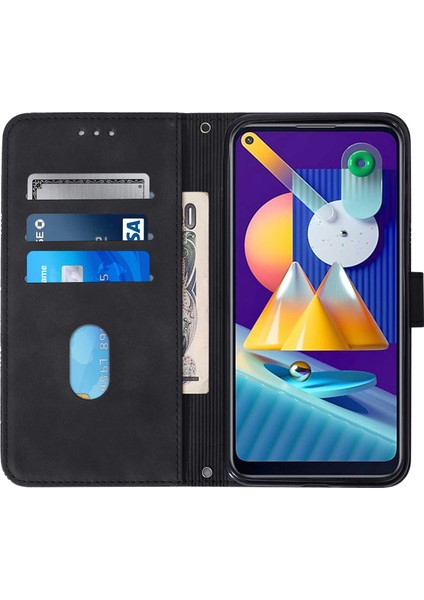Samsung Galaxy A11/M11 ile Uyumlu Tam Korumalı Yumuşak Pu Deri Kapaklı Cüzdan Telefon Kılıfı, Kart Tutuculu ve Uzun Askılı (Yurt Dışından) indirimleri