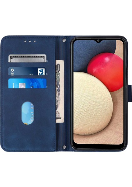 Samsung Galaxy A02S ile Uyumlu Tam Korumalı Yumuşak Pu Deri Kapaklı Cüzdan Telefon Kılıfı, Kart Tutuculu ve Uzun Askılı (Yurt Dışından) indirimleri