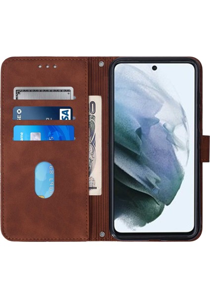Samsung Galaxy S21 Fe ile Uyumlu Tam Korumalı Yumuşak Pu Deri Kapaklı Cüzdan Telefon Kılıfı, Kart Tutuculu ve Uzun Askılı (Yurt Dışından) indirimleri