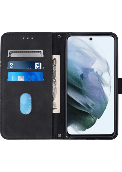 Samsung Galaxy S21 Fe ile Uyumlu Tam Korumalı Yumuşak Pu Deri Kapaklı Cüzdan Telefon Kılıfı, Kart Tutuculu ve Uzun Askılı (Yurt Dışından) indirimleri