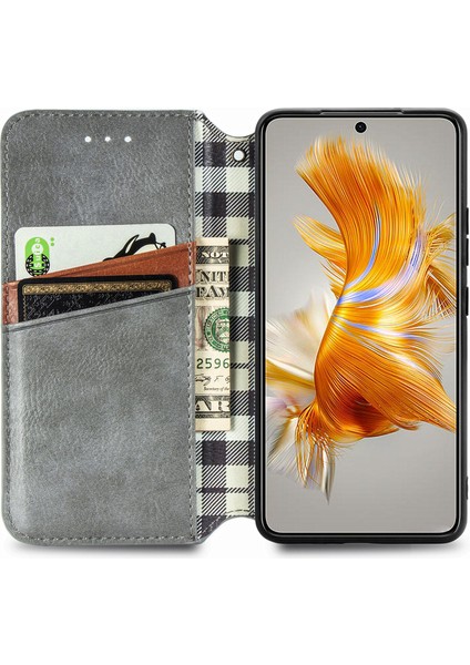 Huawei Mate 50 Cüzdan Kılıfı ile Uyumlu, Kart Tutuculu, Pu Deri Flip Kickstand Kapak (Yurt Dışından) modelleri