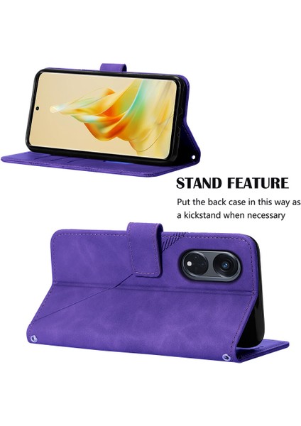 Oppo Reno 8t 5g ile Uyumlu Tam Korumalı Yumuşak Pu Deri Kapaklı Cüzdan Telefon Kılıfı, Kart Tutuculu ve Uzun Askılı (Yurt Dışından) fırsatları