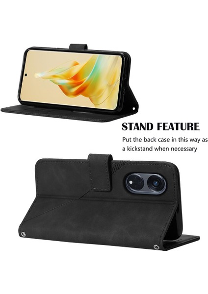 Oppo Reno 8t 5g ile Uyumlu Tam Korumalı Yumuşak Pu Deri Kapaklı Cüzdan Telefon Kılıfı, Kart Tutuculu ve Uzun Askılı (Yurt Dışından) fırsatları