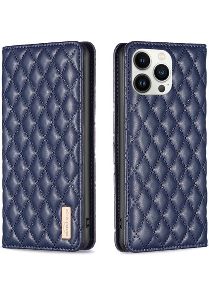iPhone 13 Pro Max Için Kılıf Pu Deri Manyetik Toka Flip Folyo Koruyucu Kapak Tutucu Kılıf (Yurt Dışından)