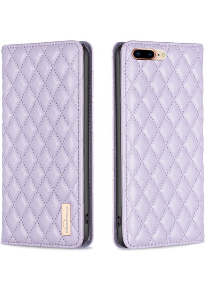 iPhone 7 Plus/8 Plus Için Kılıf Pu Deri Manyetik Toka Flip Folyo Koruyucu Kapak Tutucu Kılıf (Yurt Dışından)