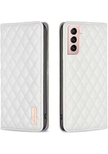 Samsung Galaxy S21 Için Kılıf Pu Deri Manyetik Toka Flip Folyo Koruyucu Kapak Tutucu Kılıf (Yurt Dışından)