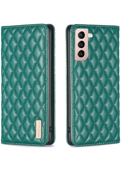 Samsung Galaxy S21 Için Kılıf Pu Deri Manyetik Toka Flip Folyo Koruyucu Kapak Tutucu Kılıf (Yurt Dışından)