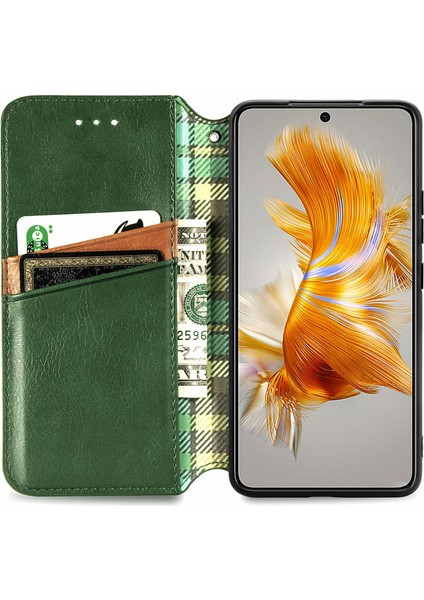 Huawei Mate 50 Cüzdan Kılıfı ile Uyumlu, Kart Tutuculu, Pu Deri Flip Kickstand Kapak (Yurt Dışından) modelleri