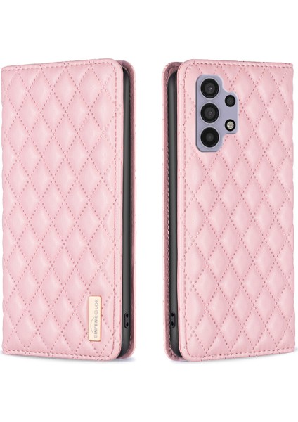 Samsung Galaxy A32 5g Için Kılıf Pu Deri Manyetik Toka Flip Folyo Koruyucu Kapak Tutucu Kılıf (Yurt Dışından)