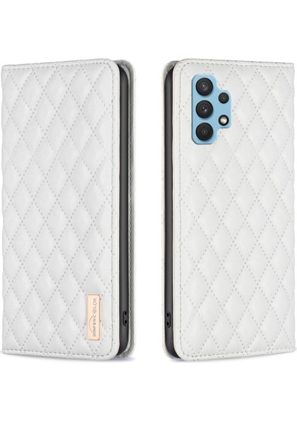 Samsung Galaxy A32 4g Için Kılıf Pu Deri Manyetik Toka Flip Folyo Koruyucu Kapak Tutucu Kılıf (Yurt Dışından)