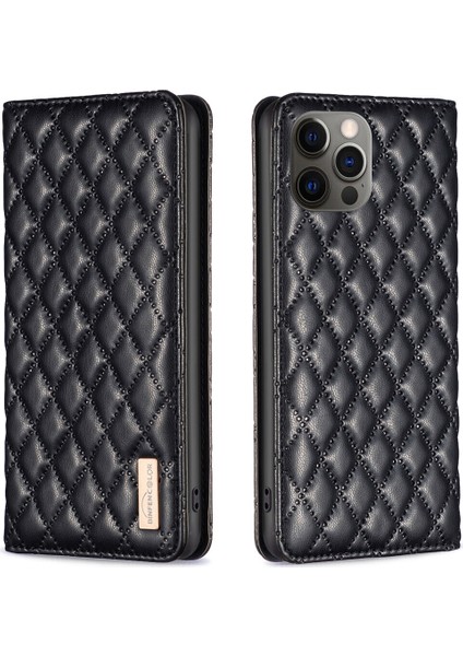 iPhone 12 Pro Için Kılıf Pu Deri Manyetik Toka Flip Folyo Koruyucu Kapak Tutucu Kılıf (Yurt Dışından)