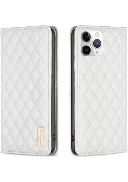 iPhone 11 Pro Için Kılıf Pu Deri Manyetik Toka Flip Folyo Koruyucu Kapak Tutucu Kılıf (Yurt Dışından)